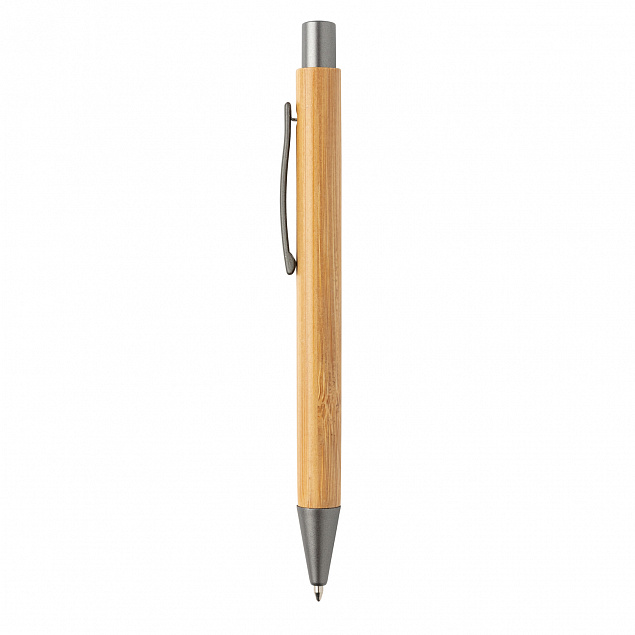 Тонкая бамбуковая ручка с логотипом в Екатеринбурге заказать по выгодной цене в кибермаркете AvroraStore