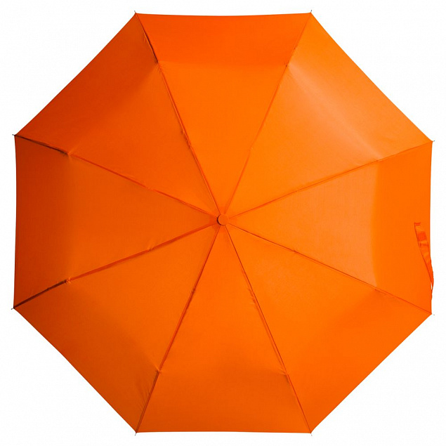 Зонт складной Basic, оранжевый с логотипом в Екатеринбурге заказать по выгодной цене в кибермаркете AvroraStore
