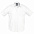Рубашка мужская с коротким рукавом BRISBANE, белая с логотипом в Екатеринбурге заказать по выгодной цене в кибермаркете AvroraStore