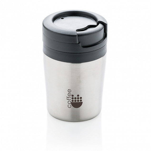 Термокружка Coffee-to-go, серебряный с логотипом в Екатеринбурге заказать по выгодной цене в кибермаркете AvroraStore