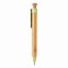 Бамбуковая ручка с клипом из пшеничной соломы с логотипом в Екатеринбурге заказать по выгодной цене в кибермаркете AvroraStore