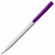 Ручка шариковая Pin, белая с фиолетовым с логотипом в Екатеринбурге заказать по выгодной цене в кибермаркете AvroraStore