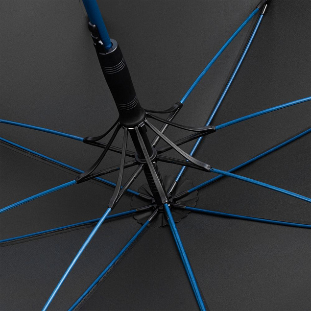Зонт-трость с цветными спицами Color Style ver.2, ярко-синий с логотипом в Екатеринбурге заказать по выгодной цене в кибермаркете AvroraStore
