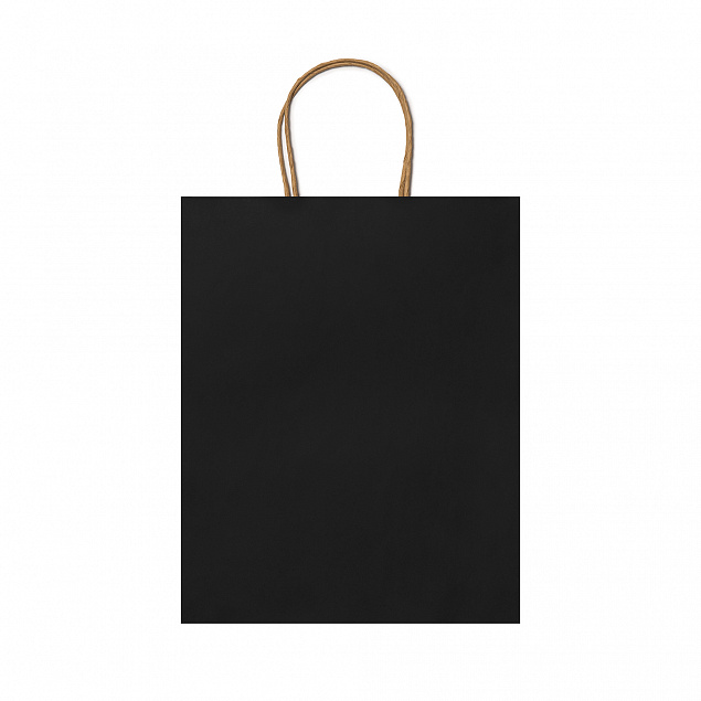 Пакет бумажный ARCE, Черный с логотипом в Екатеринбурге заказать по выгодной цене в кибермаркете AvroraStore