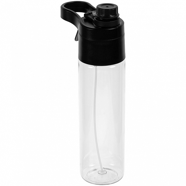 Бутылка для воды с пульверизатором Vaske Flaske, черная с логотипом в Екатеринбурге заказать по выгодной цене в кибермаркете AvroraStore