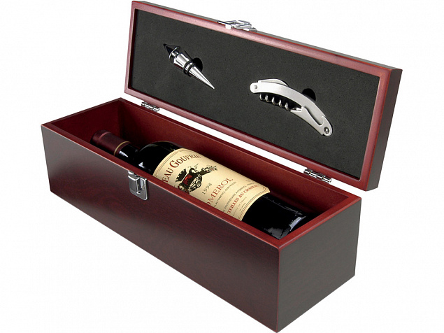 Коробка для вина "Executive" с логотипом в Екатеринбурге заказать по выгодной цене в кибермаркете AvroraStore