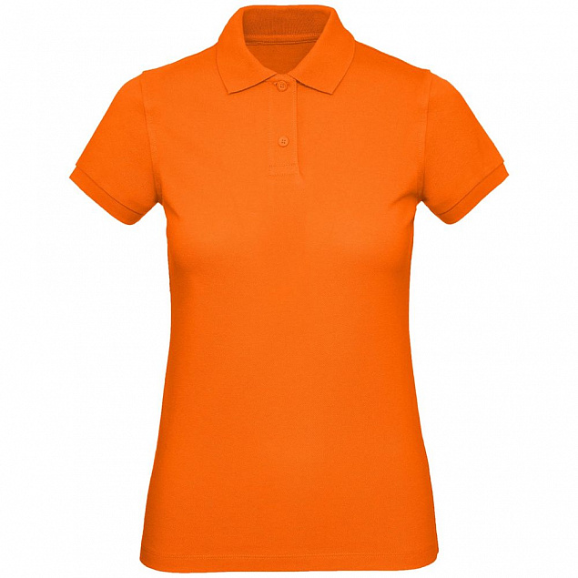 Рубашка поло женская Inspire, оранжевая с логотипом в Екатеринбурге заказать по выгодной цене в кибермаркете AvroraStore