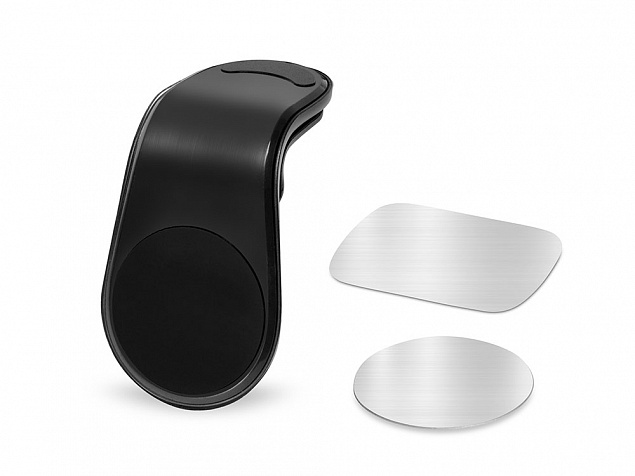 Магнитный держатель для телефона Magrip, черный с логотипом в Екатеринбурге заказать по выгодной цене в кибермаркете AvroraStore