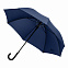 Зонт-трость Torino, синий с логотипом в Екатеринбурге заказать по выгодной цене в кибермаркете AvroraStore