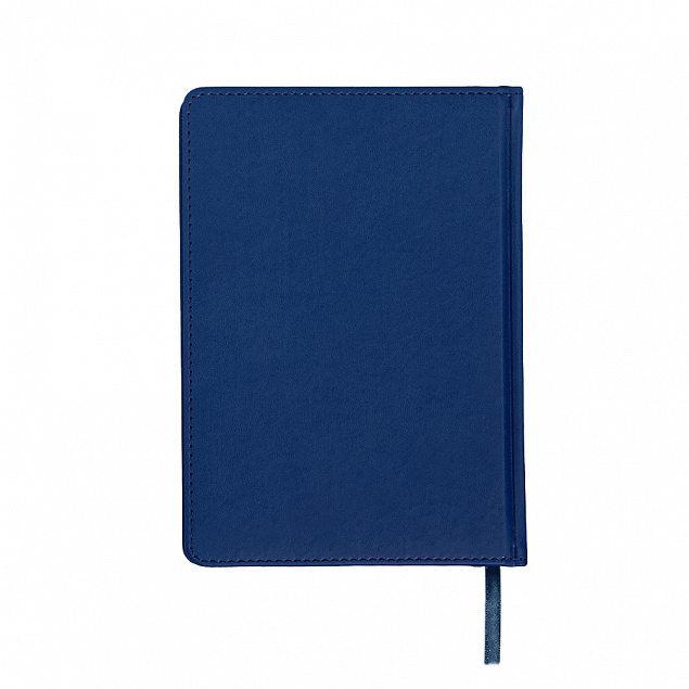 Ежедневник недатированный Campbell, А5,  темно-синий, белый блок с логотипом в Екатеринбурге заказать по выгодной цене в кибермаркете AvroraStore