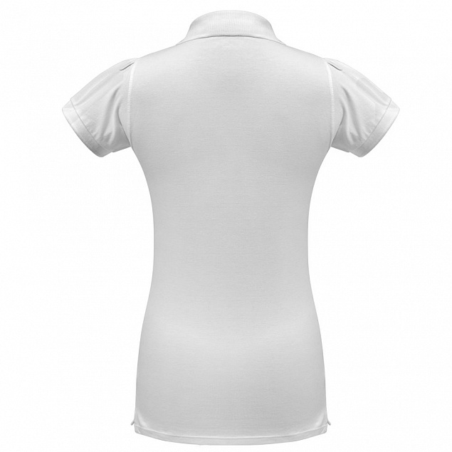 Рубашка поло женская Heavymill белая с логотипом в Екатеринбурге заказать по выгодной цене в кибермаркете AvroraStore