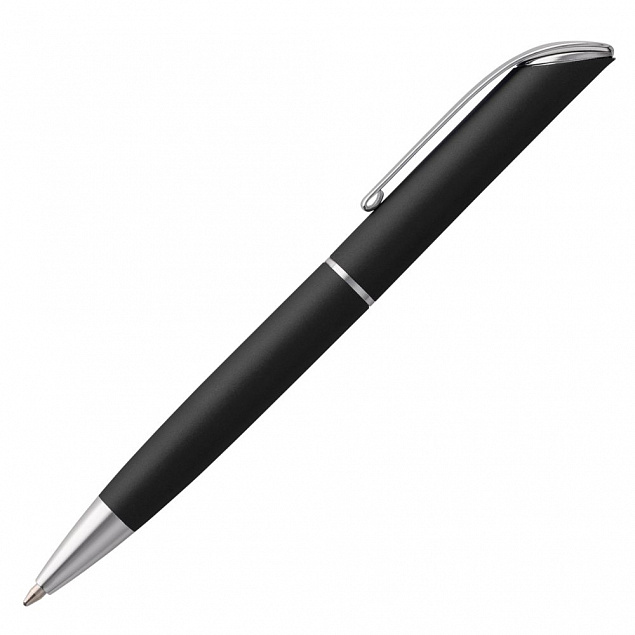 Ручка шариковая Glide, черная с логотипом в Екатеринбурге заказать по выгодной цене в кибермаркете AvroraStore