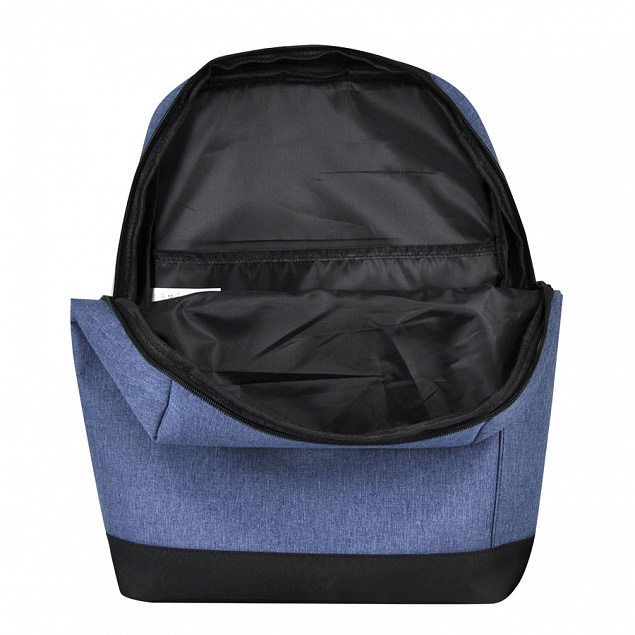 Рюкзак Boom, синий/чёрный, 43 x 30 x 13 см, 100% полиэстер  с логотипом в Екатеринбурге заказать по выгодной цене в кибермаркете AvroraStore
