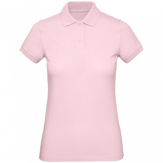Рубашка поло женская Inspire, розовая с логотипом в Екатеринбурге заказать по выгодной цене в кибермаркете AvroraStore