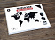 Деревянная карта мира World Map Wall Decoration Small, черная с логотипом в Екатеринбурге заказать по выгодной цене в кибермаркете AvroraStore