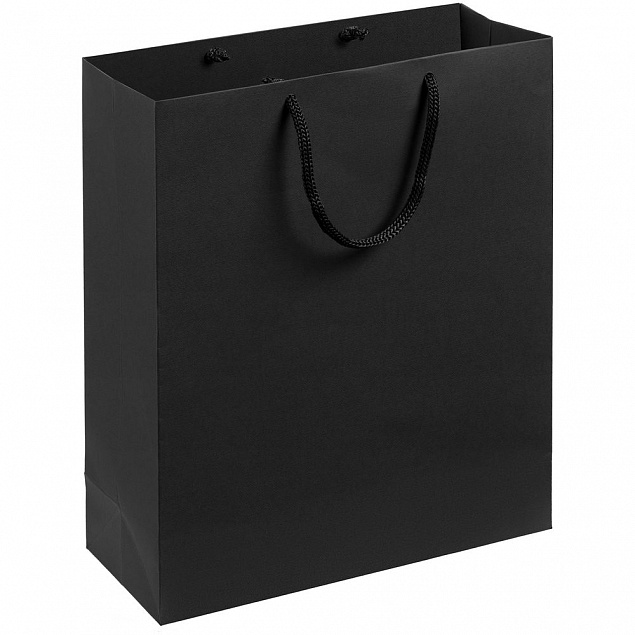 Пакет Wide, черный с логотипом в Екатеринбурге заказать по выгодной цене в кибермаркете AvroraStore