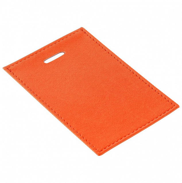 Чехол для пропуска Twill, оранжевый с логотипом в Екатеринбурге заказать по выгодной цене в кибермаркете AvroraStore