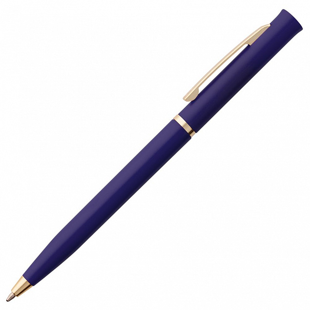 Ручка шариковая Euro Gold, синяя с логотипом в Екатеринбурге заказать по выгодной цене в кибермаркете AvroraStore