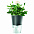 Горшок для растений с функцией самополива Flowerpot, фарфоровый, голубой с логотипом в Екатеринбурге заказать по выгодной цене в кибермаркете AvroraStore