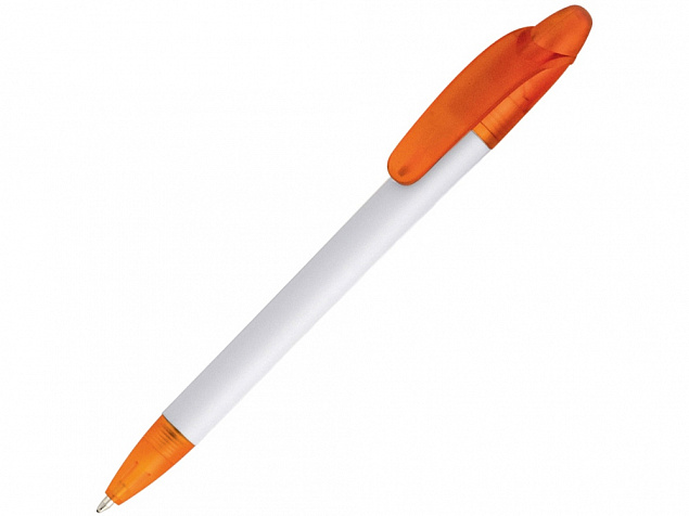 Ручка шариковая Celebrity Эвита, белый/оранжевый с логотипом в Екатеринбурге заказать по выгодной цене в кибермаркете AvroraStore