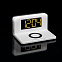 Часы настольные с беспроводным зарядным устройством Pitstop, белые с логотипом в Екатеринбурге заказать по выгодной цене в кибермаркете AvroraStore