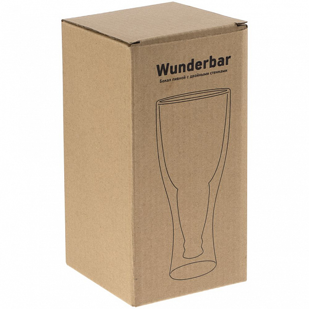 Бокал для пива с двойными стенками Wunderbar с логотипом в Екатеринбурге заказать по выгодной цене в кибермаркете AvroraStore