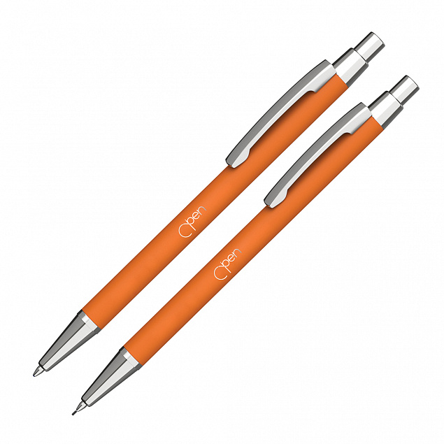 Набор "Ray" (ручка+карандаш), покрытие soft touch с логотипом в Екатеринбурге заказать по выгодной цене в кибермаркете AvroraStore