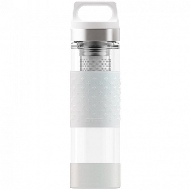 Бутылка для воды Glass WMB, белая с логотипом в Екатеринбурге заказать по выгодной цене в кибермаркете AvroraStore