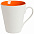 Кружка newBell матовая, белая с оранжевым с логотипом в Екатеринбурге заказать по выгодной цене в кибермаркете AvroraStore