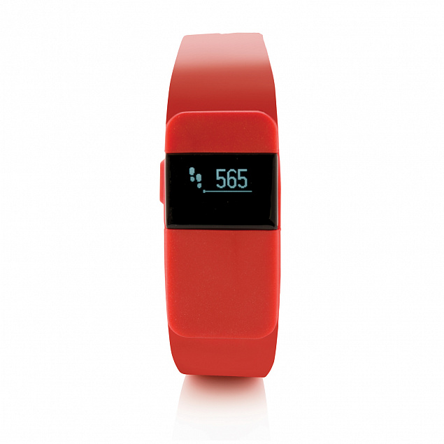 Фитнес-браслет Keep Fit, красный с логотипом в Екатеринбурге заказать по выгодной цене в кибермаркете AvroraStore