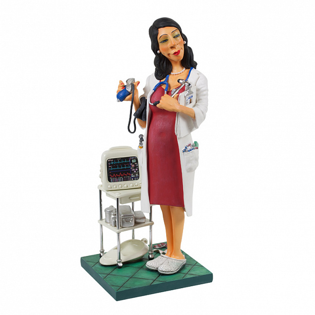 Скульптура "Мадам Доктор" с логотипом в Екатеринбурге заказать по выгодной цене в кибермаркете AvroraStore
