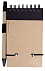 Блокнот на кольцах Eco Note с ручкой, черный с логотипом в Екатеринбурге заказать по выгодной цене в кибермаркете AvroraStore