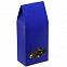 Коробка с окном English Breakfast, синяя с логотипом в Екатеринбурге заказать по выгодной цене в кибермаркете AvroraStore