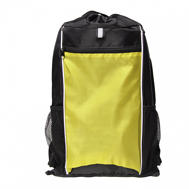 Рюкзак Fab, жёлтый/чёрный, 47 x 27 см, 100% полиэстер 210D с логотипом в Екатеринбурге заказать по выгодной цене в кибермаркете AvroraStore