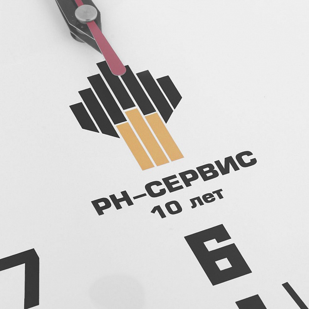 Часы настенные Vivid large, белые с логотипом в Екатеринбурге заказать по выгодной цене в кибермаркете AvroraStore