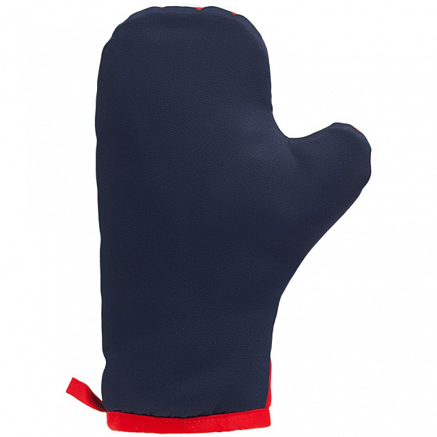Прихватка-рукавица «Акцент», красно-синяя с логотипом в Екатеринбурге заказать по выгодной цене в кибермаркете AvroraStore