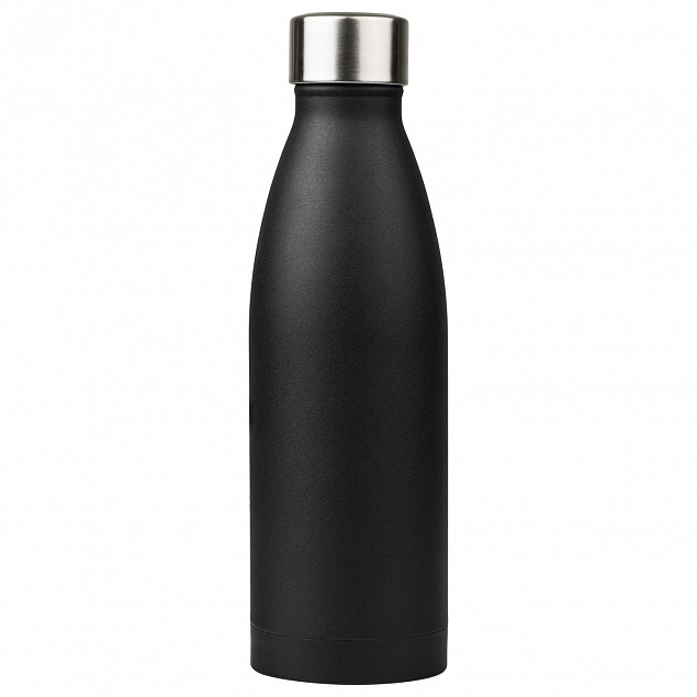 Термобутылка вакуумная герметичная, Fresco, 500 ml, черная с логотипом в Екатеринбурге заказать по выгодной цене в кибермаркете AvroraStore