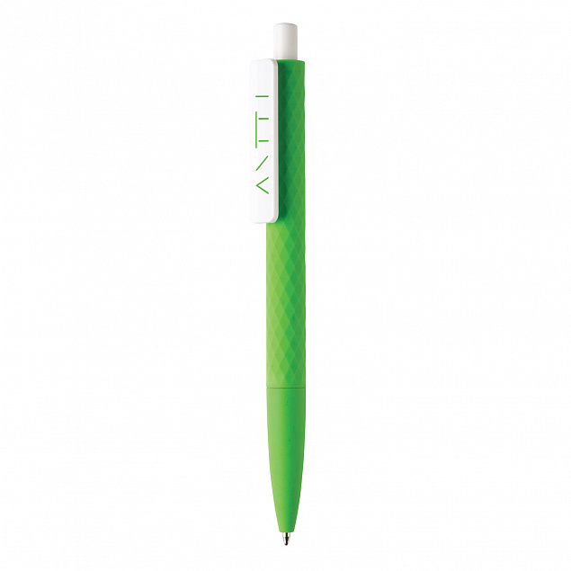 Ручка X3 Smooth Touch, зеленый с логотипом в Екатеринбурге заказать по выгодной цене в кибермаркете AvroraStore