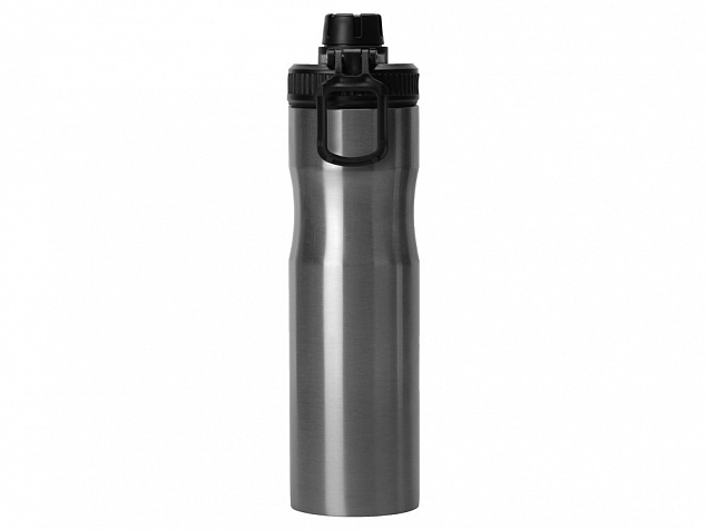 Бутылка для воды Supply Waterline, нерж сталь, 850 мл, серебристый/черный с логотипом в Екатеринбурге заказать по выгодной цене в кибермаркете AvroraStore