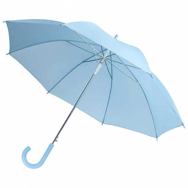 Зонт-трость Unit Promo, голубой с логотипом в Екатеринбурге заказать по выгодной цене в кибермаркете AvroraStore