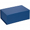 Коробка LumiBox, синяя матовая с логотипом в Екатеринбурге заказать по выгодной цене в кибермаркете AvroraStore
