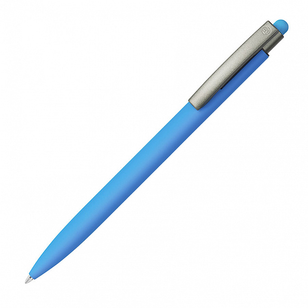 ELLE SOFT, ручка шариковая,  голубой, металл, синие чернила с логотипом в Екатеринбурге заказать по выгодной цене в кибермаркете AvroraStore