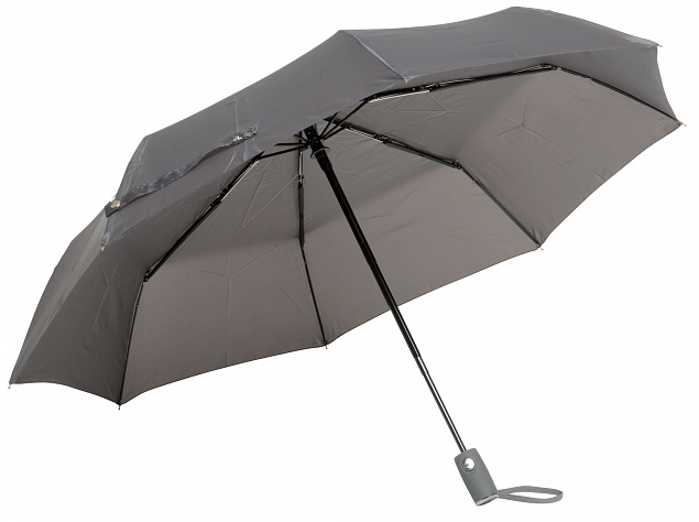 Автоматический ветрозащитный карманный зонт ORIANA, серый с логотипом в Екатеринбурге заказать по выгодной цене в кибермаркете AvroraStore