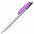 Ручка шариковая Bento, белая с фиолетовым с логотипом в Екатеринбурге заказать по выгодной цене в кибермаркете AvroraStore