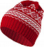 Шапка Lambient, красная с белым с логотипом в Екатеринбурге заказать по выгодной цене в кибермаркете AvroraStore