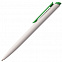 Ручка шариковая Senator Dart Polished, бело-зеленая с логотипом в Екатеринбурге заказать по выгодной цене в кибермаркете AvroraStore