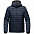 Куртка компактная мужская Stavanger, темно-синяя с логотипом в Екатеринбурге заказать по выгодной цене в кибермаркете AvroraStore