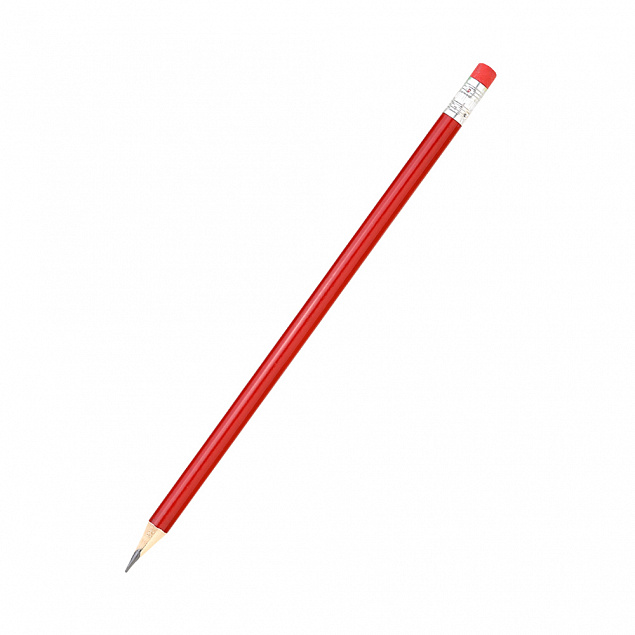 Карандаш Largo с цветным корпусом - Красный PP с логотипом в Екатеринбурге заказать по выгодной цене в кибермаркете AvroraStore
