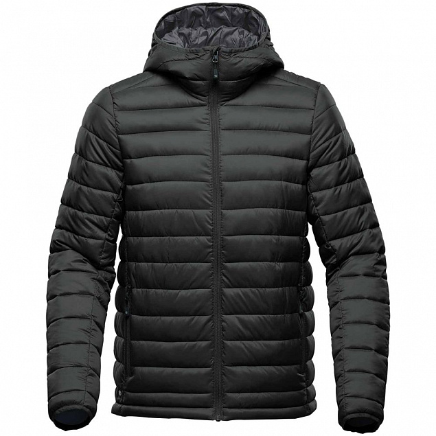 Куртка компактная мужская Stavanger, черная с логотипом в Екатеринбурге заказать по выгодной цене в кибермаркете AvroraStore