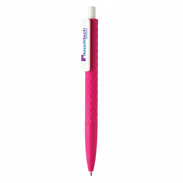 Ручка X3 Smooth Touch, розовый с логотипом в Екатеринбурге заказать по выгодной цене в кибермаркете AvroraStore